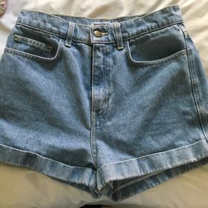 American Apparel Jean shorts